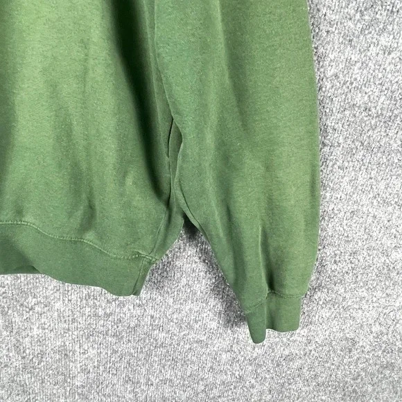 VTG Michigan State Spartans Sweatshirt Mens large Green Embrodiered Faded Y2K - Picture 9 of 13